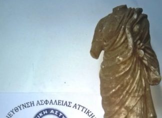 Αρχαιοκάπηλοι προσπάθησαν να πουλήσουν μαρμάρινο αγαλματίδιο της θεάς Υγείας